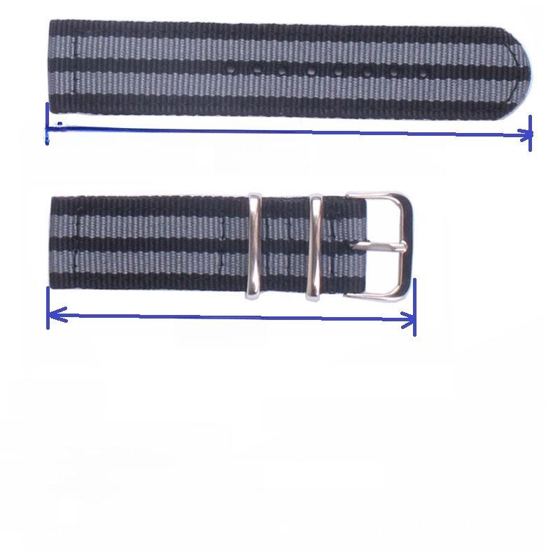 Korean Style Rainbow Canvas Nylon Watch Strap (18/20/22/24mm) for Apple Watch