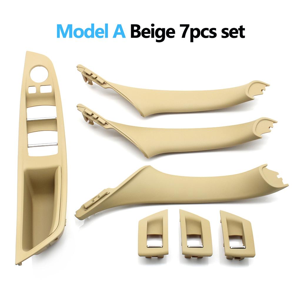 7pcs Set LHD Interior Armrest Door Handle Panel Ide Trim Cover For BMW 5 Series F10 F11 F18 520i 523i 525i 528i 535i