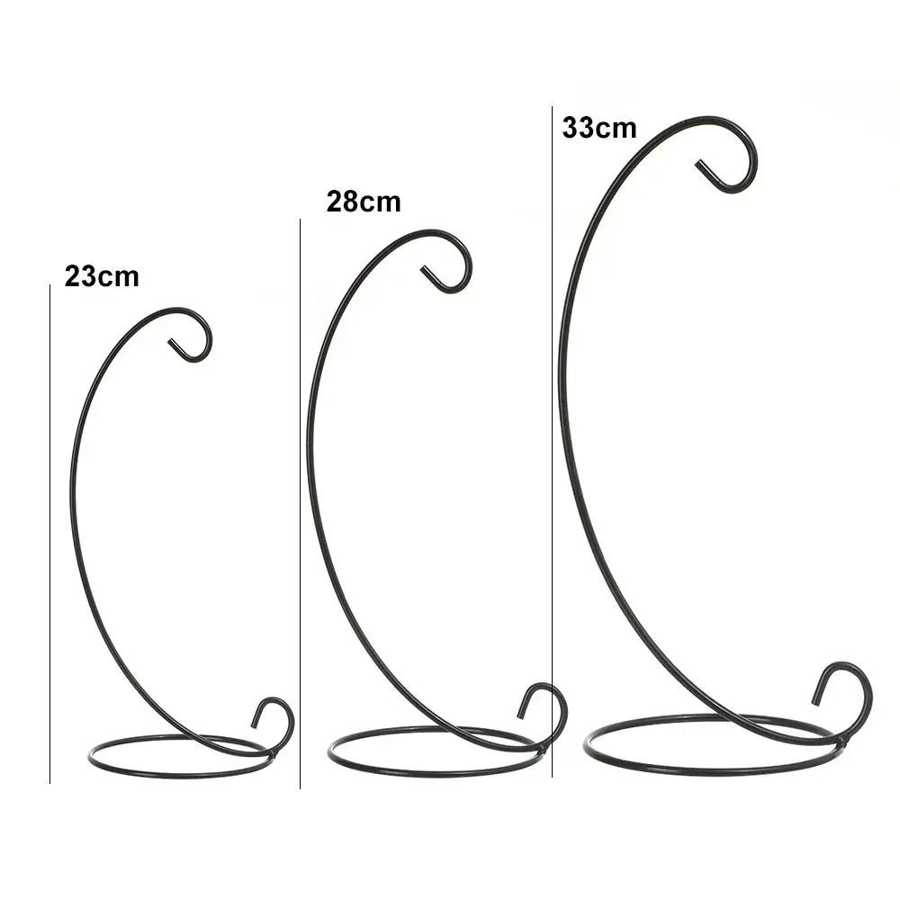 Iron Art Glass Ball Hanging Stand Retro Iron Display Stand Ecological Bottle Stand  Vase