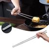 Кулинарные палочки из нержавеющей стали, очень длинные, для жарки еды, лапши, суши, кухонная утварь