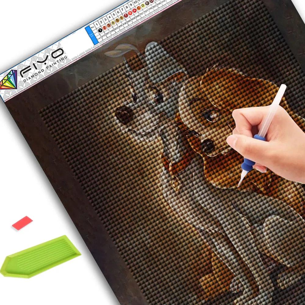 5D DIY алмазная живопись анимированный мультфильм полный алмаз квадратный/круглый Алмазная вышивка набор крестиков домашняя стена декоративное искусство