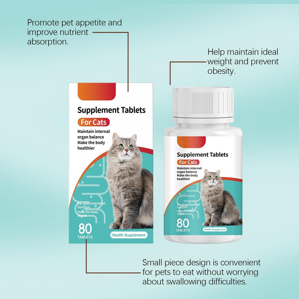 Пробиотические таблетки для кошек улучшают здоровье кишечника и способствуют пищеварению и усвоению пищевых добавок для домашних животных