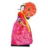 Korean Hanbok Doll Mini Unique Toy Cute Female Statue Geisha Kimono Figurine for Party Desktop Wedding Shop Family Gathering