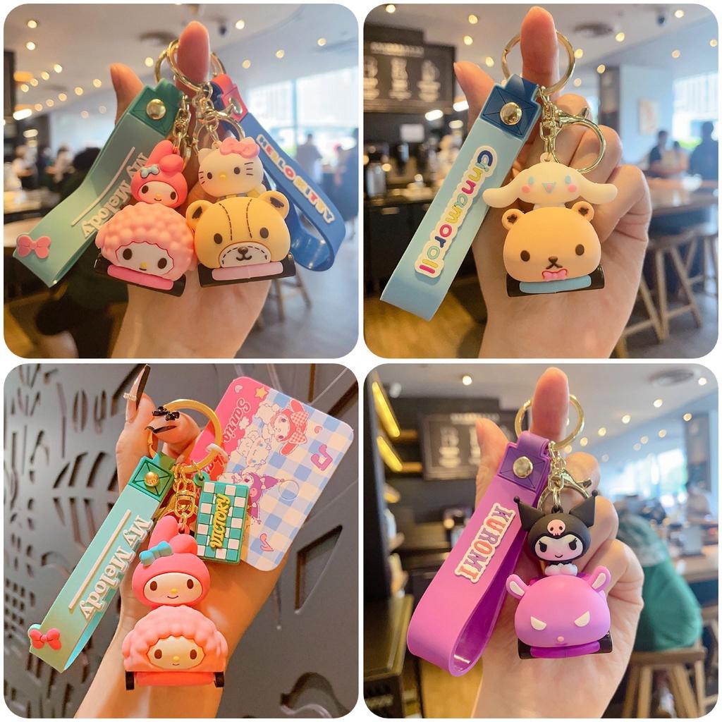 Милый мультяшный Sanrio Брелок для ключей автомобиля Подвеска для сумки Креативное украшение для автомобилей Карточка с тигром Jg-1083