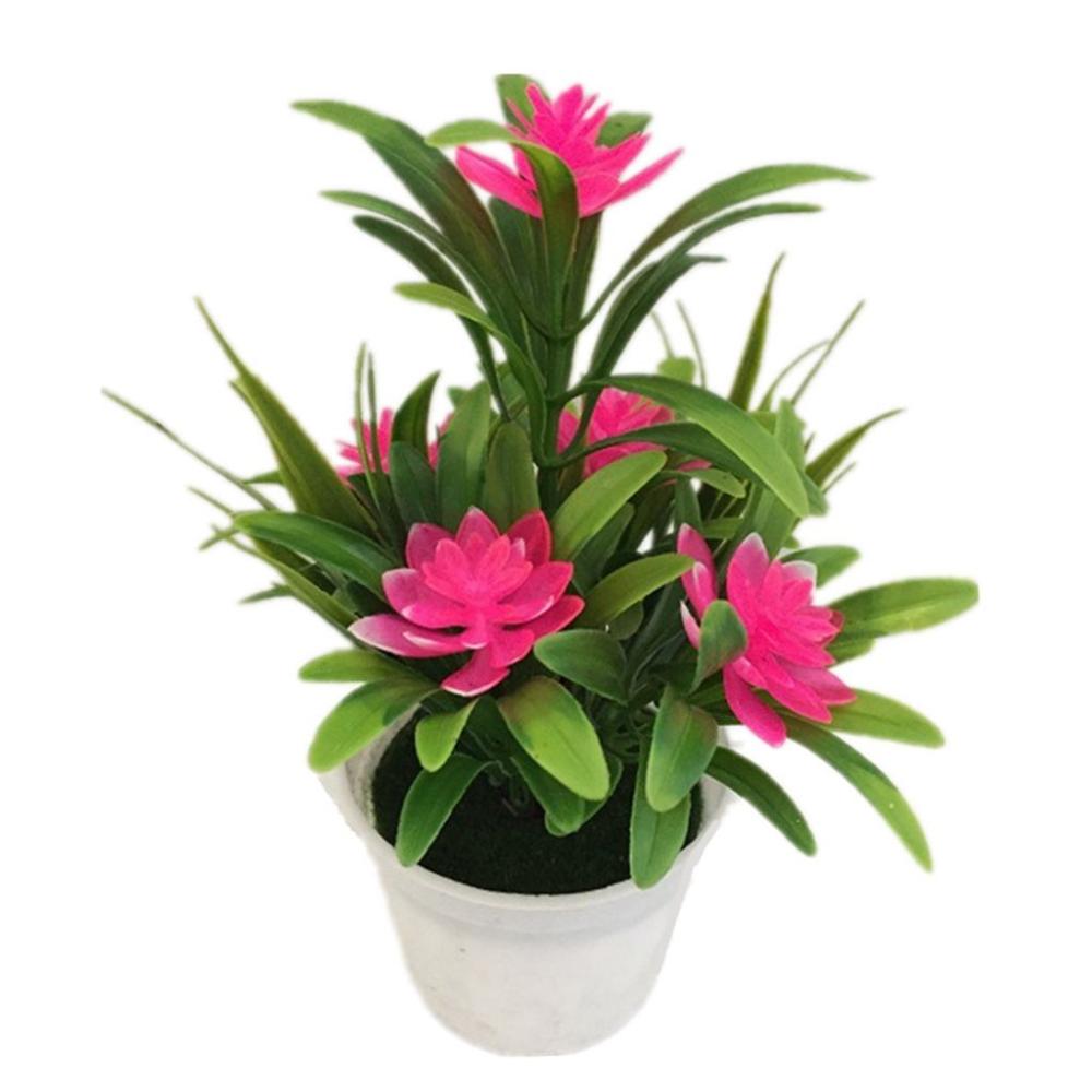 Lifelike Household Tabletop Home Decor Potted Ornaments Simulated Potted Flower Artificial Flower