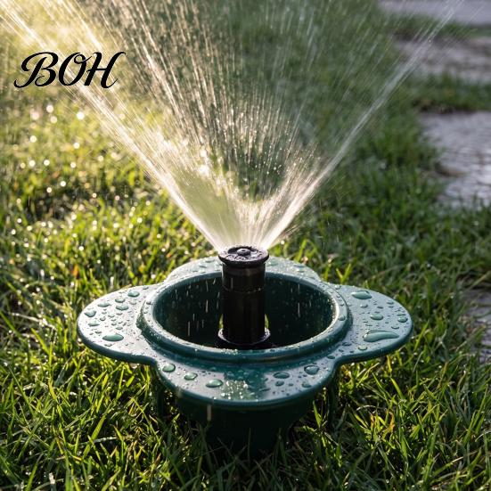Underground Light Shield Lawn Sprinkler Protector, Garden Head Shield, Donut Guard, Easy Install Guard 3.74" Inner Diameter, Plastic Cover for