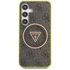 Etui do Samsung Galaxy S25 Guess 4G Glitter MagSafe brązowy