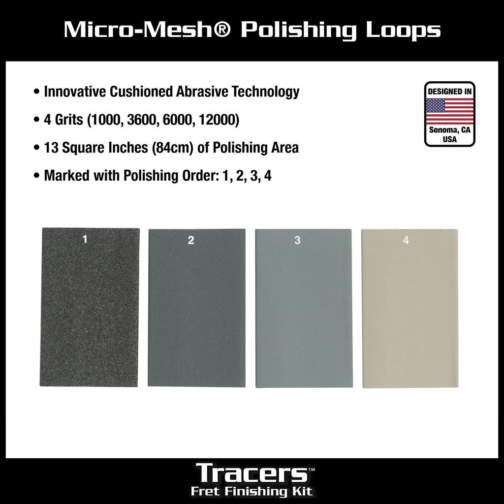 MusicNomad Tracers Fret Finishing Kit MN860 Fret Polishing Tool