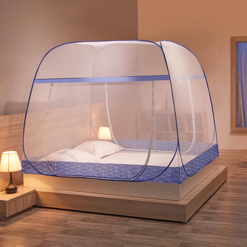 Монгольская юрта, палатка-москитная сетка - Складная, без установки, москитная для двухъярусной кровати в общежитии с тремя входами