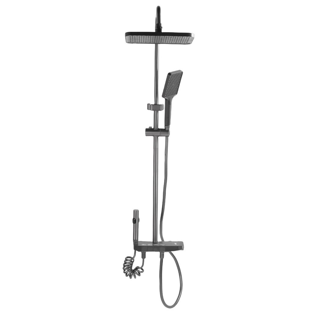 Термостатическая душевая система Набор душевого смесителя высокого давления с дождевой душевой лейкой и ручным душем