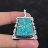 Blue Sea Sediment Jasper Pendant Handmade Gemstone Pendant 925 Sterling Silver Pendant Amazing Jewelry Statement Pendant Anniversary Gifts