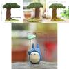 Totoro Resin Micro Landscape With Cartoon Cat Swing And Autumn Leaves For Gift And Collection