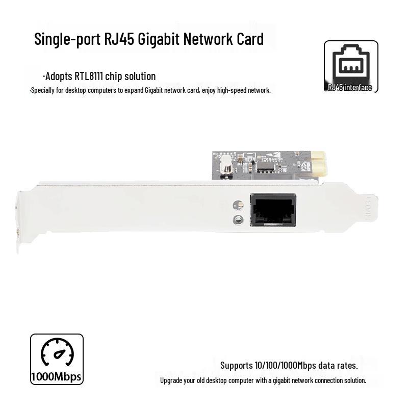 PERCKO PCI-E Gigabit Ethernet Network Card (CN version)