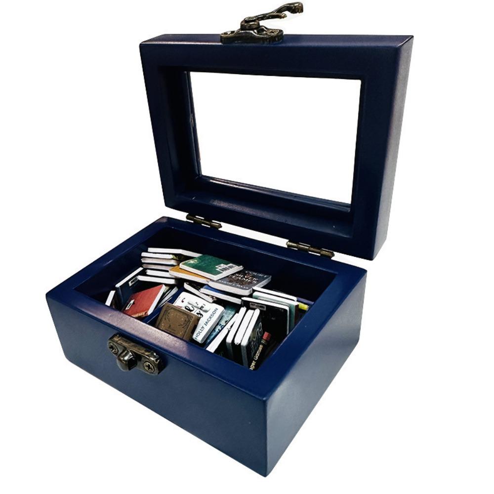 Настольное украшение Карманная Тревога Книжная полка Деревянная Миниатюрная Деревянная Книжная полка Карманная Книжная полка Дом