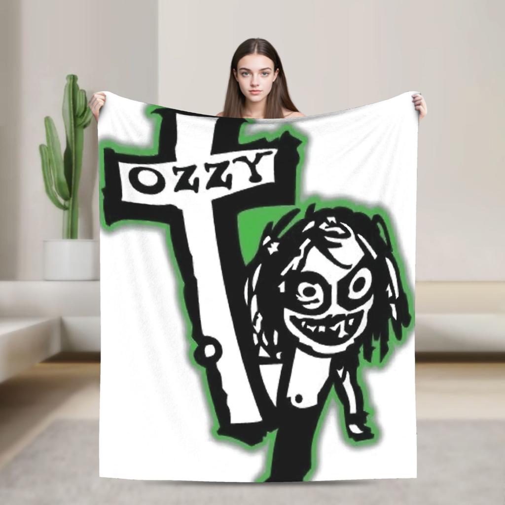 Ozzy Osbourne   Blanket Quality Soft  Bedding Throws Autumn Kids Bedroom Fluffy Bedspread