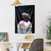Mbappe Custom Your Name Wall Decor Tapestry Art For Pet Memorial Birthdaywedding Party Backdrop Family Gift