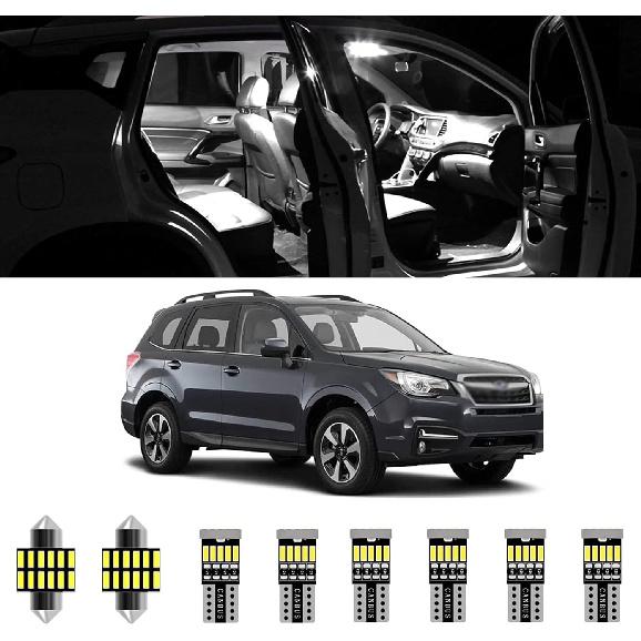 AWALITED 8 шт. Комплект светодиодных ламп для интерьера Forester, сверхяркие светодиодные лампы для освещения карты и купола для Subaru Forester 2014 2015 2016 2017 2018, все модели