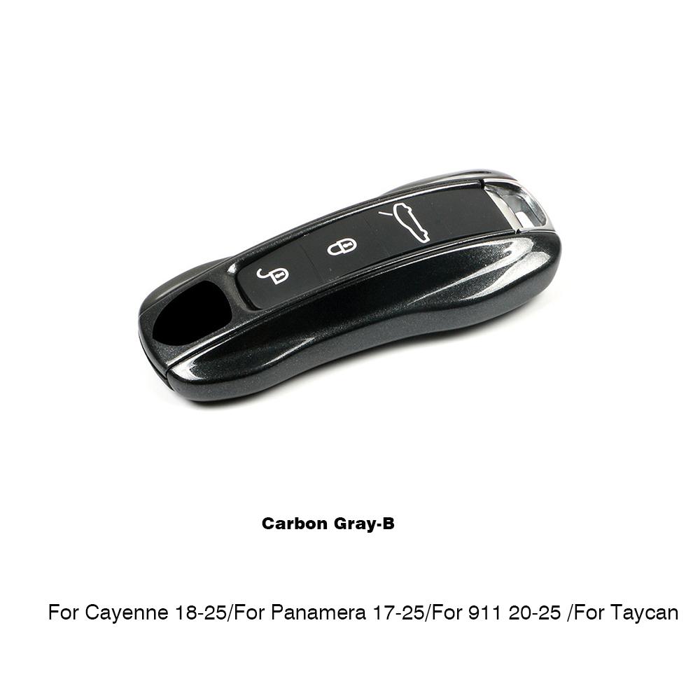 UZAI1 For Porsche Panamera Cayenne Macan 718 Cayman Boxster 911 Taycan Car 92 Personalized Key Case Protective Shell Remote Fob Cover