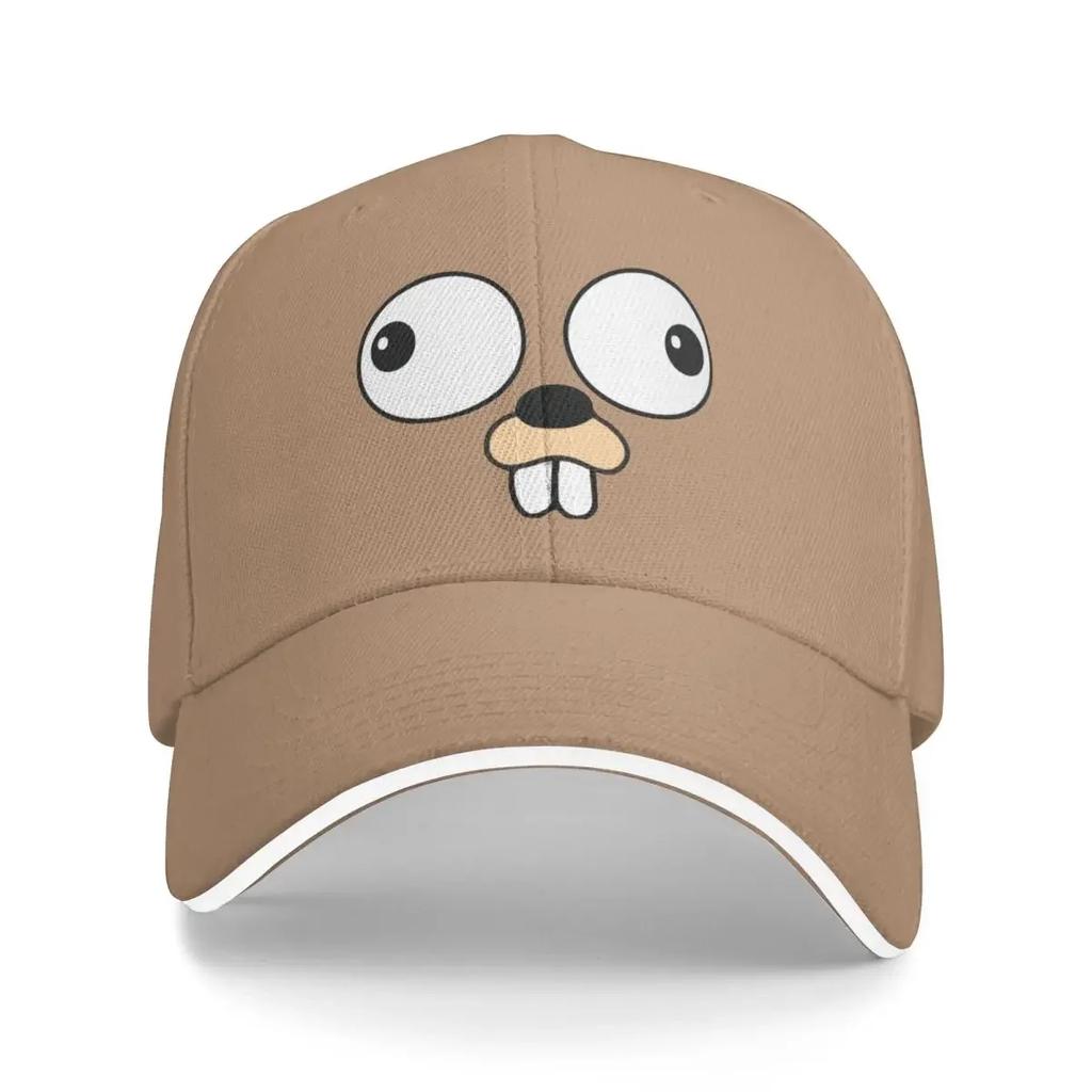 New Golang Gopher Go Face Baseball Caps Activities Snapback Hat Unisex Women Hats