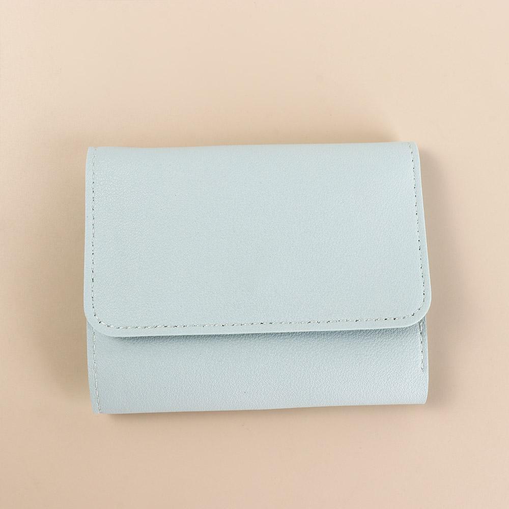 Card Bag Card Holders Clutch Solid Color Short Wallet Portable PU Short Wallet Men