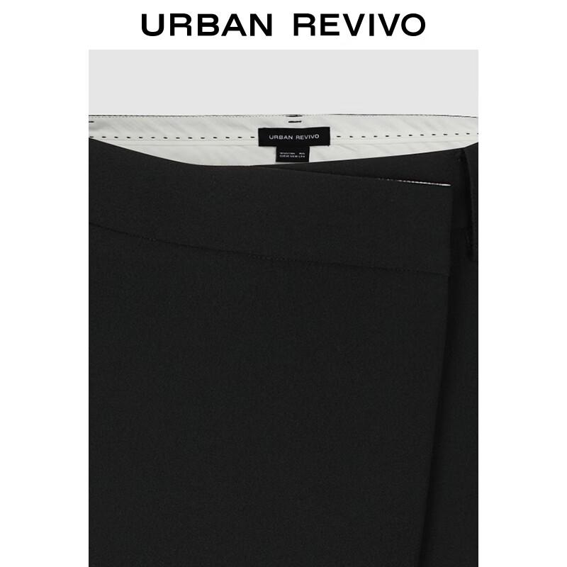 Женские асимметричные брюки с заплатками, с высокой талией, широкими штанинами и укороченной длиной