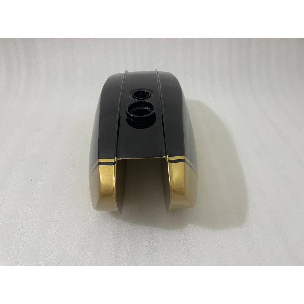 BSA A65 THUNDERBOLT LIGHTNING BLACK & GOLDEN PAINTED GAS PETROL TANK 1970'S |Fit