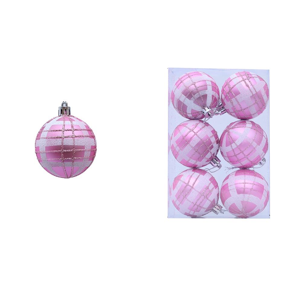 6pcs Shatterproof Christmas Tree Hanging Balls Painted Christmas Gift Balls  Xmas Tree Ornaments