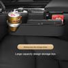 Leather Car Seat Organizer Multifunctional Auto Seat Gap Storage Box ABS Seat Seam Pockets Trunk Organizers Cup Holder
