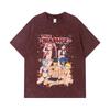 275 GSM Washed T-shirts 100% Cotton Mashle V5 Waifu Print Unisex Heavy Cotton T Shirt