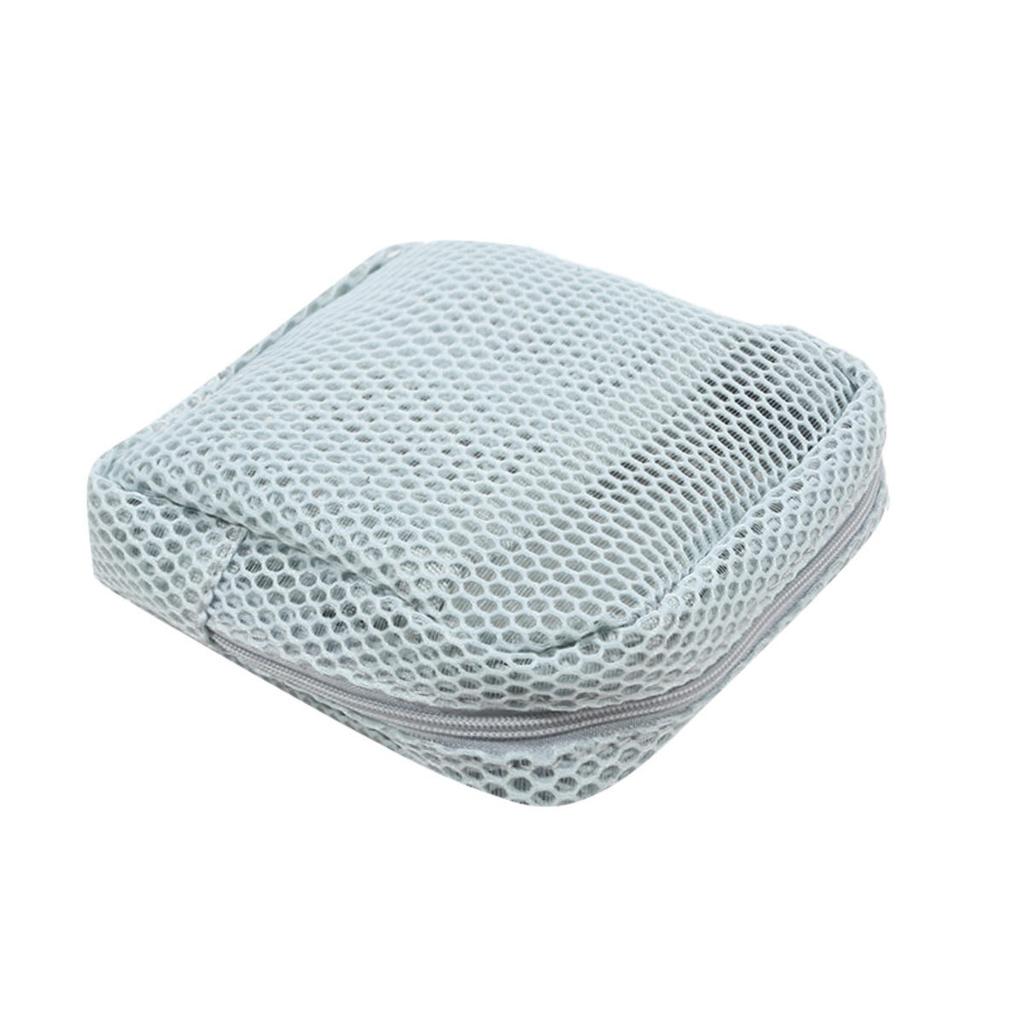 Портативная сетчатая косметичка для губной помады, сумка для хранения ключей, квадратный кошелек на молнии карамельного цвета, держатель для гигиенических салфеток