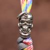 Brass Skull Soldier Pentagram Berets EDC Knife Bead Lanyard Pendant Jewelry Punk Retro Paracord DIY Bracelet Accessories