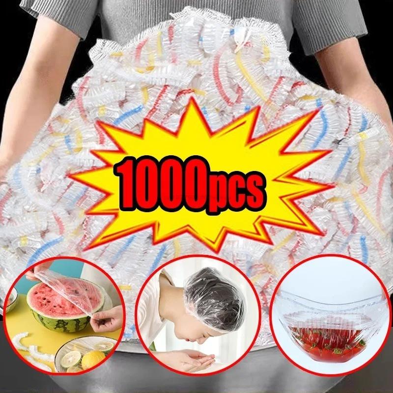 Reusable Disposable Food Cover Plastic Wrap, Durable Elastic Food Lids for Bowls Plates, Stretchable Kitchen Food Saver Bag for Fresh Keeping Storage