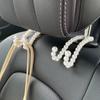 Elegant Bow Car Hook Bowknot Adorable Bow Knot Car Hook Pearl Car Organizer Clip  Car Styling