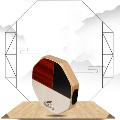 Ручной барабан Gecko Cajon, 3-цветный малый барабан бонго, двойной звуковой эффект, кахонный барабан, портативный перкуссионный барабан