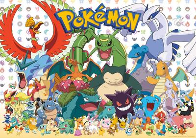 Buffalo Games Pokémon Любимая фанатами 300-элементная большая пазл-головоломка, Многоцветная, 55 см x 38 см