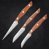 3Pcs/Set Stainless Steel Kitchen Fruit Carving Knives Chef Sculpture Fruit Platter Peeling Knife Food Graver Tool