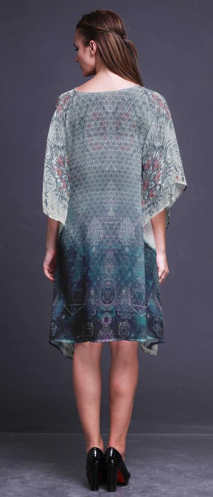 Phagun Ladies Plus Size Kaftan Summer Wear Beach Coverup Kimono Kaftan-4X-5X