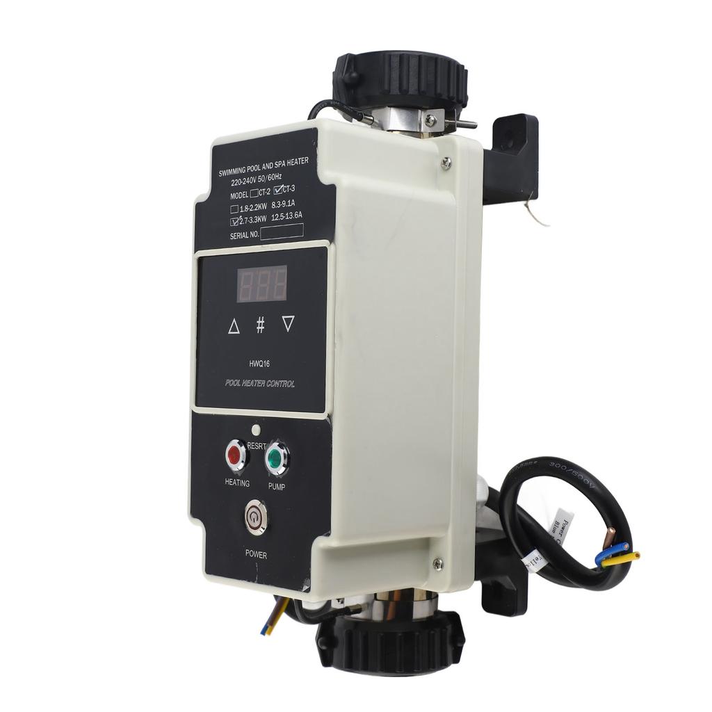 2.7 To 3.3KW Pool Heater Electric Swimming Pool Water Heater Hot Tub Thermostat with Digital