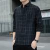 Мужская клетчатая рубашка с длинными рукавами, трендовая красивая рубашка, мужские топы, новая модная рубашка