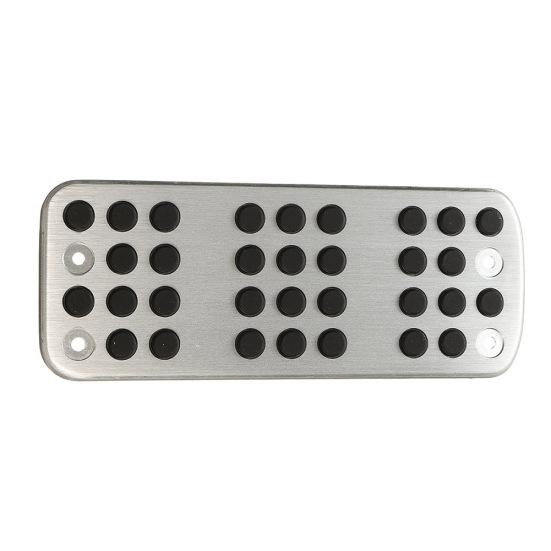 Алюминиевая противоскользящая педаль для ног для автомобиля Peugeot 206 206CC