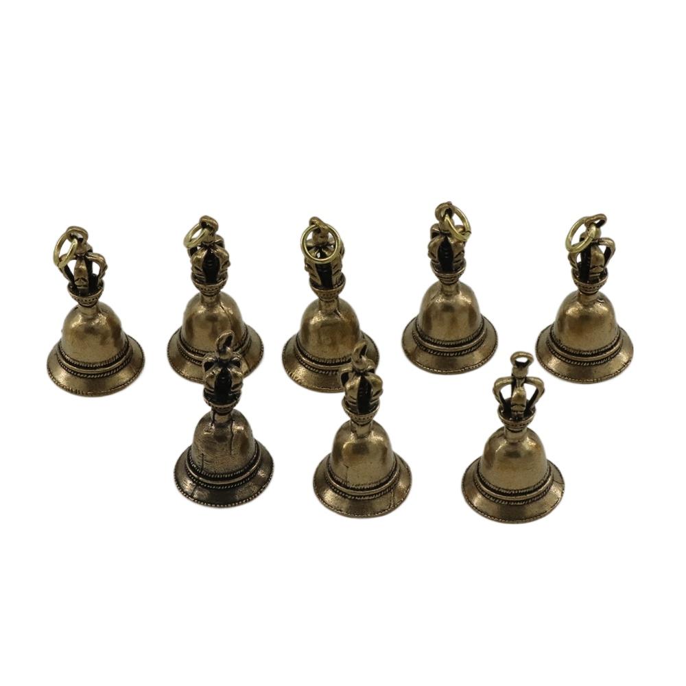 Изящное ретро домашний декор поделка тибетская бронза литье под давлением ветряной колокольчик автомобильный кулон латунный колокольчик колокольчик усмирения демонов