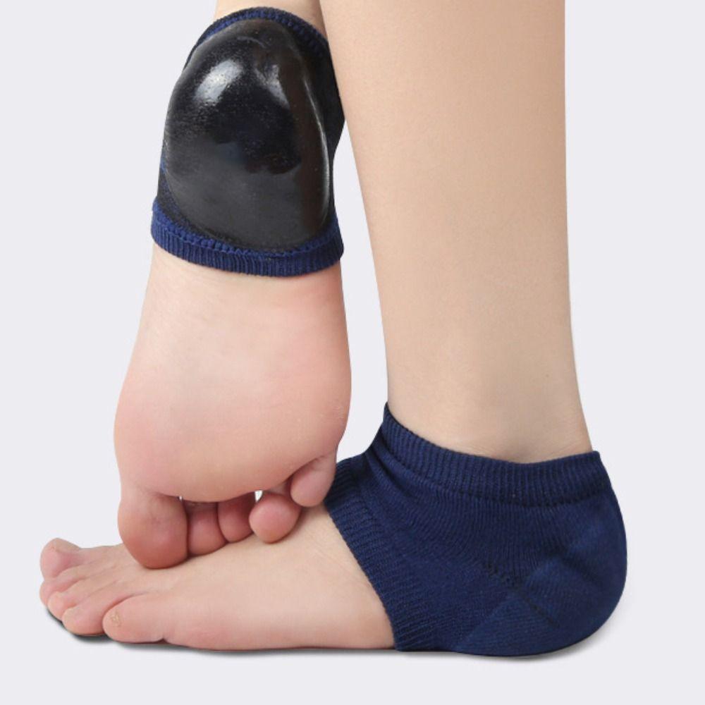 Fasciitis Support Moisturizing Female Socks Silicone Heel Pads Gel Heel Protector Half-yard Socks