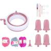 DIY Plastic Hand Knitting Sewing Machine Children Weaving Toy Tool Accessories(40 Needles)