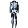 Реалистичное тело скелет череп 3D принт Хэллоуин боди косплей костюм сексуальный комбинезон для взрослых карнавальный Monos Mujer