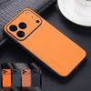 Case For iPhone 17 Pro Max PU Leather Matte Shockproof Hard Cases For iPhone Air 16 15 14 13 Pro Max Full Protective Silicone Cover