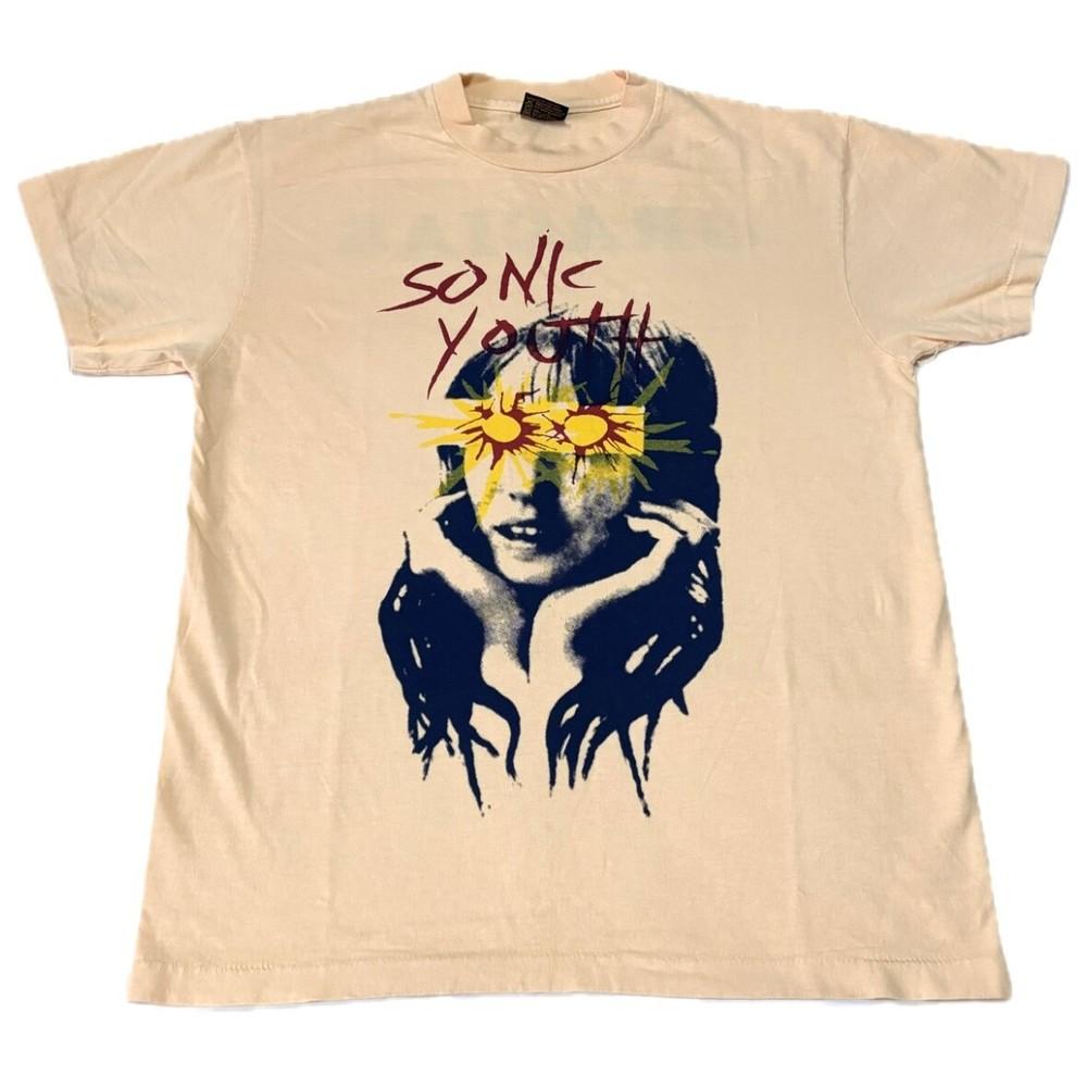 Винтажная футболка Sonic Youth 90-х годов, группа, ЯПОНИЯ, Brockum, одинарная строчка, РЕПРИНТ