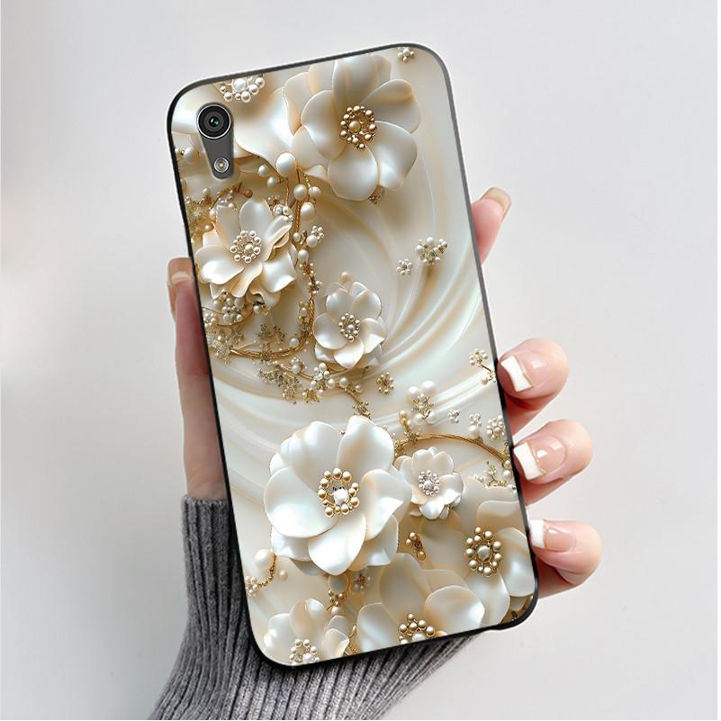 Case For Sony Xperia XA1 Back Cover G3121 G3112 G3125 G3116 G3123 Luxury Fashion Butterfly Flower Black Silicone Soft Phone Case