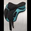 Turquoise Treeless Freemax Synthetic Horse Tack Saddle + Girth, All Sizes For Horse