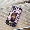Чехол для телефона Juice W-Wrld Американский рэпер Для iPhone 17, 16, 15, 14, 13, 12, 11 Plus, Pro Max, Другие Мягкий Черный Чехол
