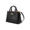 Michael Kors Mk Reed Classic Solid Color Portable Commuter Leather And Synthetic Leather Handbag Women handbag Black 35S3G6RS1T-001